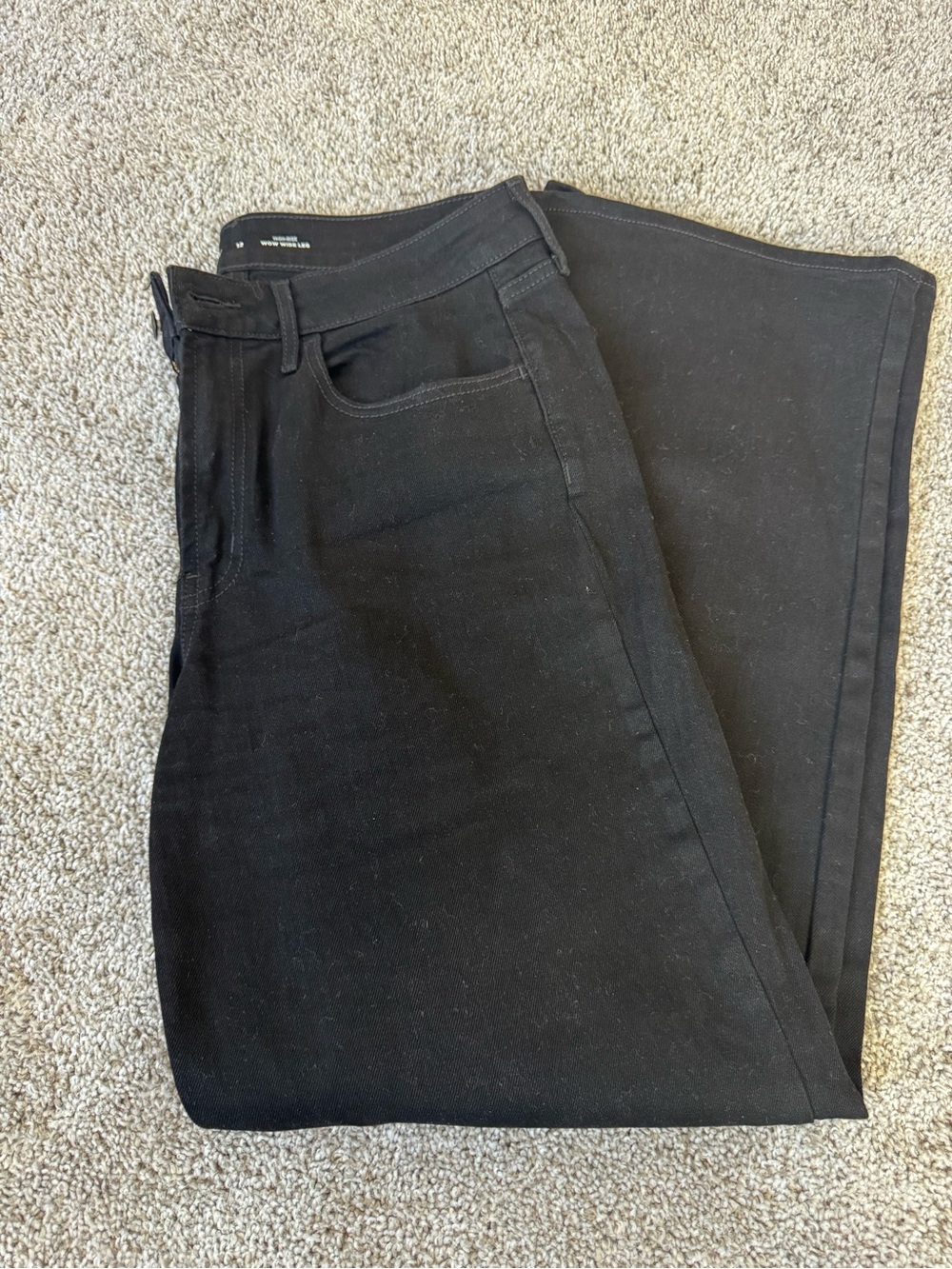 Old Navy Wow Black High-Waist Wide Leg Jeans